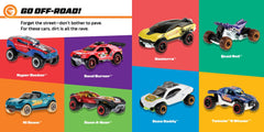 Hot Wheels Ready, Set, Race! Board Book For Babies & Toddlers, 100 Car Illustrations