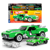 Mattel Brick Shop Hot Wheels Custom ’68 Camaro Building Toy Kit (289 Pieces), For Collectors