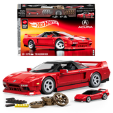 Mattel Brick Shop Hot Wheels ’90 Acura NSX Building Toy (876 Pieces), for Collectors