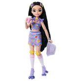Dream Besties Barbie Renee Roller Skating Fashion Doll With 12 Video & Food Themed Accessories