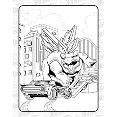 Hot Wheels: Giant Coloring Book