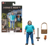 Minecraft Steve Action Figure & Accessories, 4-Inch Toy Set Inspired By A Minecraft Movie