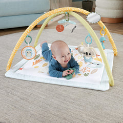 Fisher-Price Mon Tapis D’Éveil Sensimals, 6Jouets Sensoriels