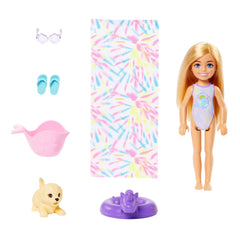 Barbie Chelsea Coffret de Jeu Glissade D’Eau Arc-en-Ciel