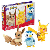 Mega Pokémon Trio Construction et Présentation, 3Fig., 83Pces