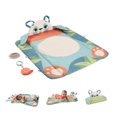 Fisher-Price Planet Friends Tapis D’Éveil Panda à Rouler, 2Jouets