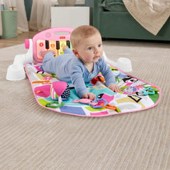Fisher-Price Tapis Piano Lumières et Apprentissage, Pour Bébé, Rose