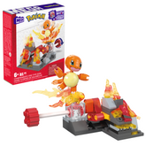 Mega Pokémon Figurine Articulée Danse Flammes de Salamèche (81 Pces)