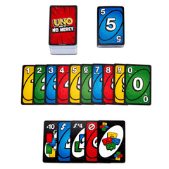 Uno Show ‘Em No Mercy Jeu de Cartes Pour enfants et Adultes