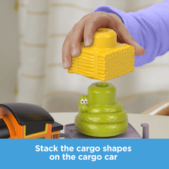 Thomas & Friends My First Nia Push-Along Toy Train With Stacking Cargo For Toddlers