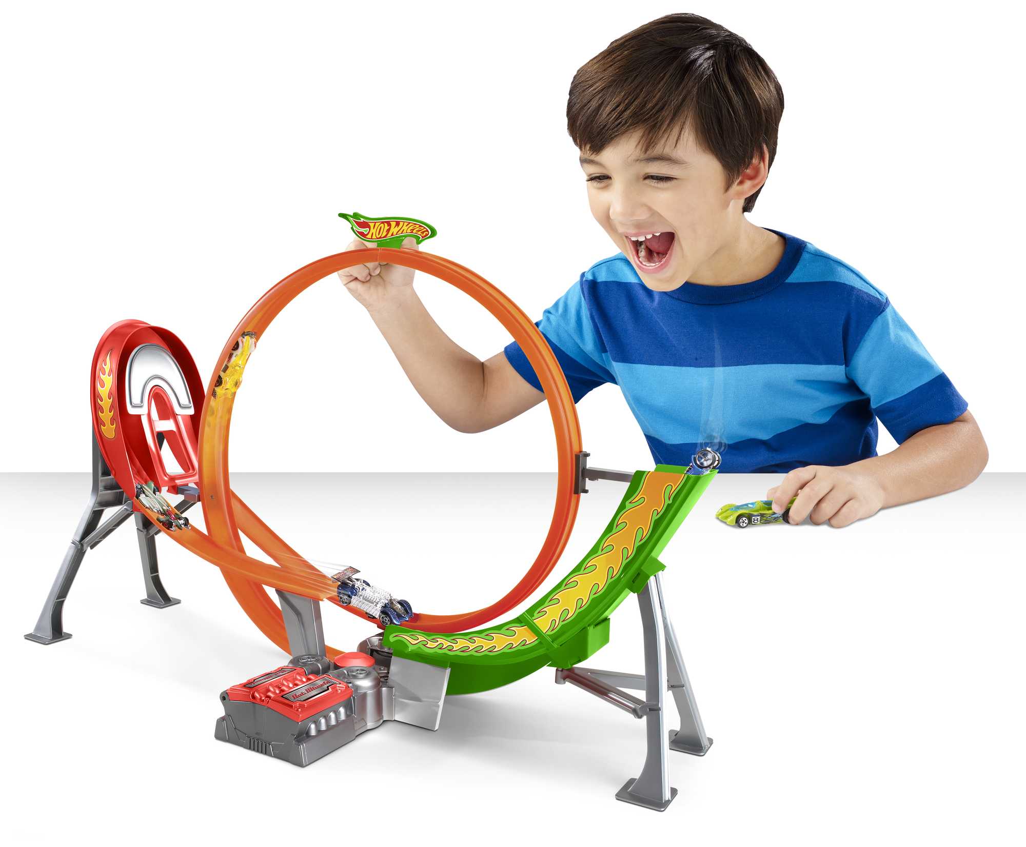 Hot Wheels®  Coffre Piste de Course Motorisée