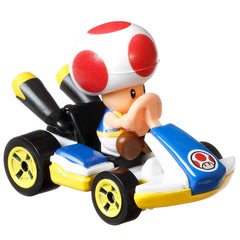 Hot Wheels Mario Kart Veículo de Brinquedo Kart Padrão Toad