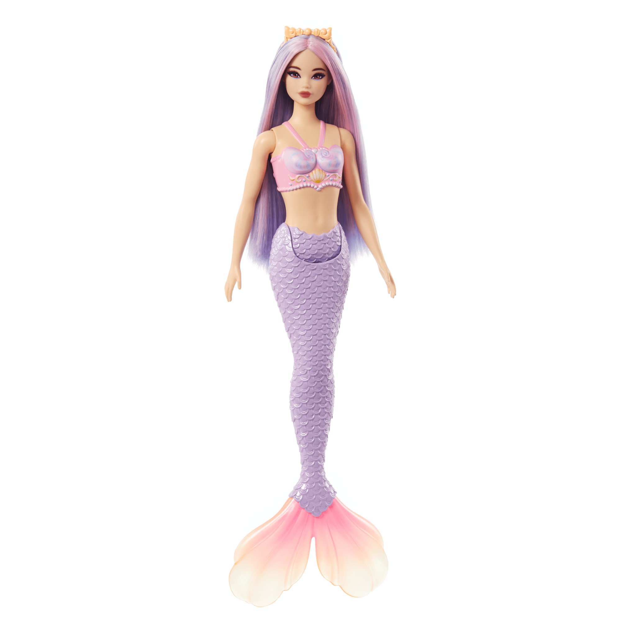 Barbie Mermaid Dolls With Colorful Hair, Tails And Headband Accessories