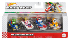 Hot Wheels Mariokart 4 Pack