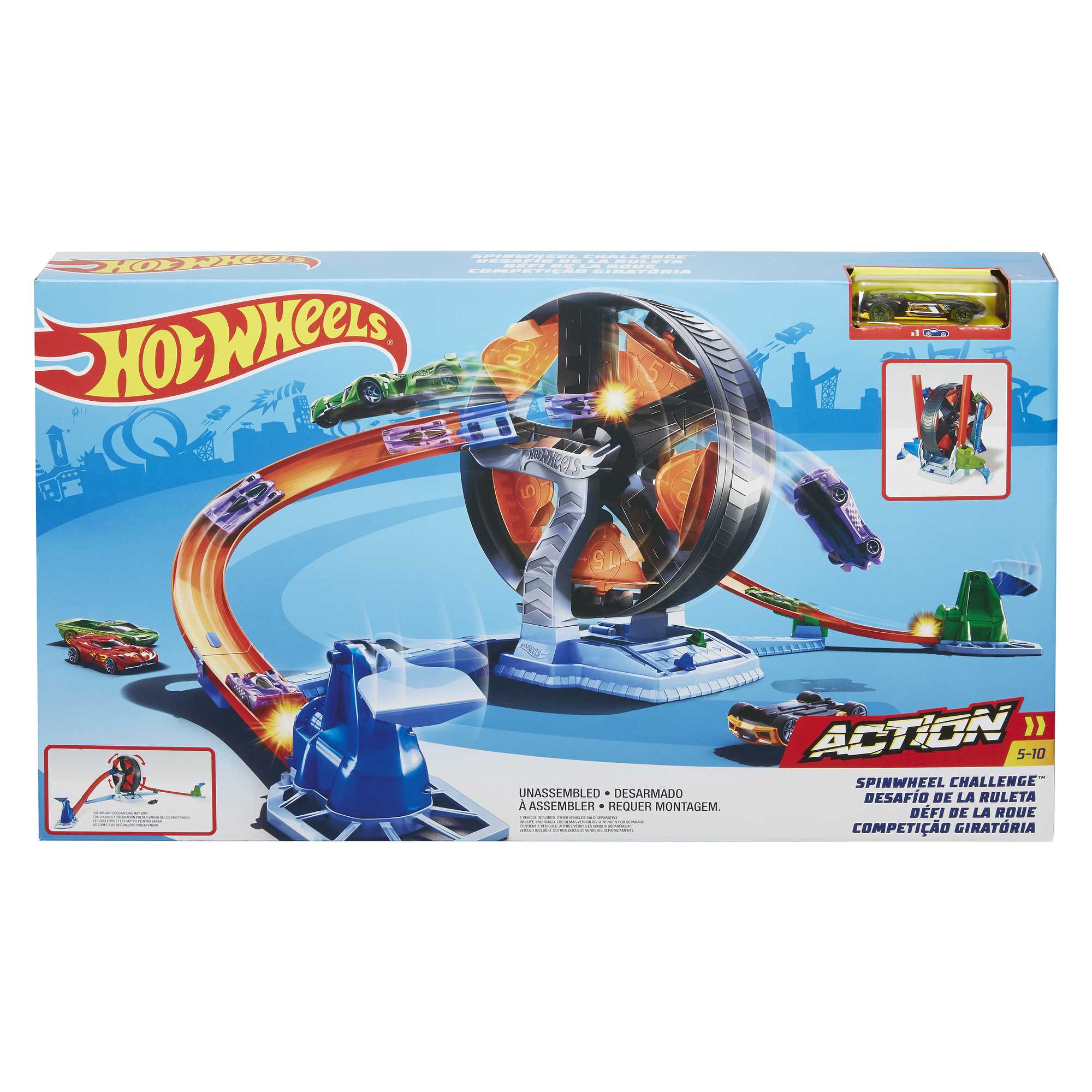 Hot Wheels Action Pista de Brinquedo Giros Extremos