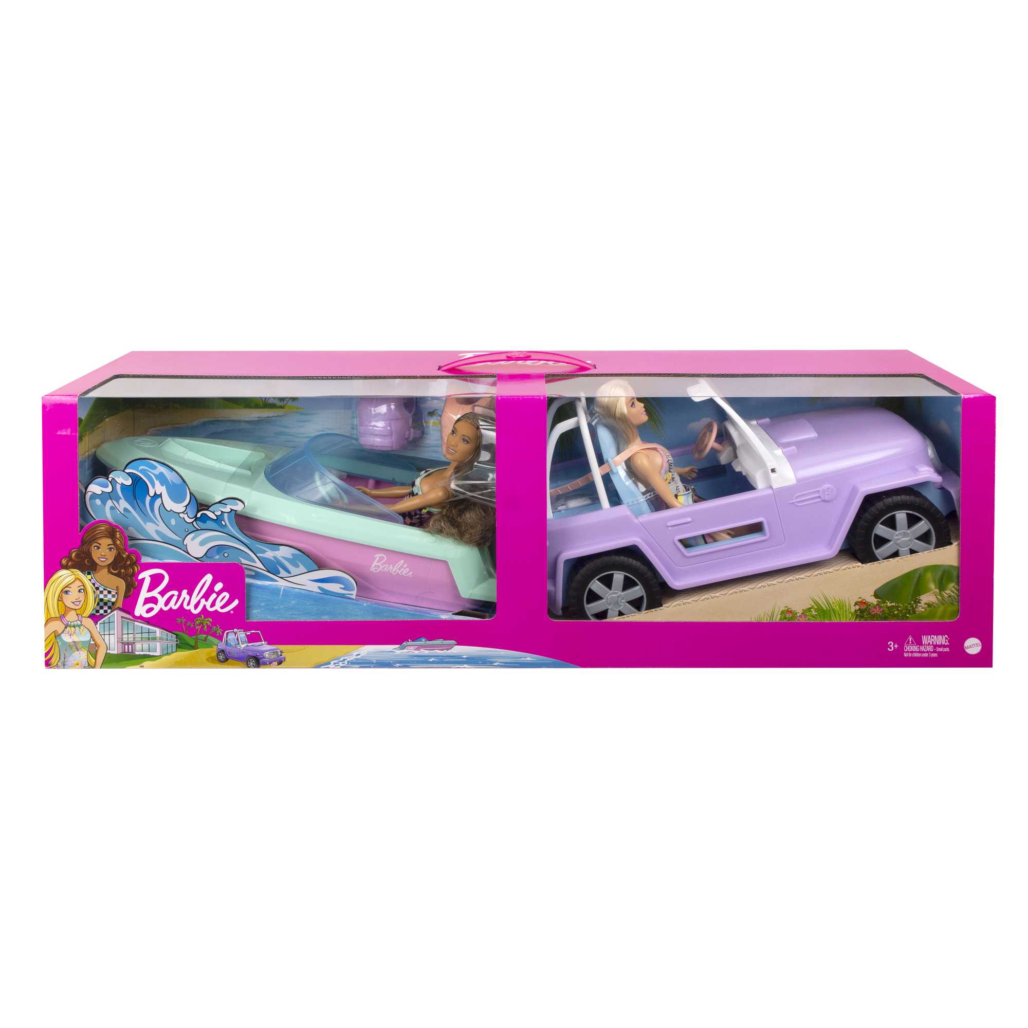 Barbie®  Coffret Véhicules et Poupées