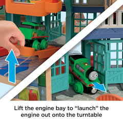 Fisher-Price Thomas & Friends Wooden Railway Tidmouth Sheds Starter Train Set