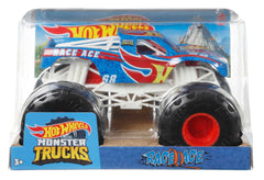 Hot Wheels Monster Trucks Vehículo de Juguete Race Ace Escala 1:24